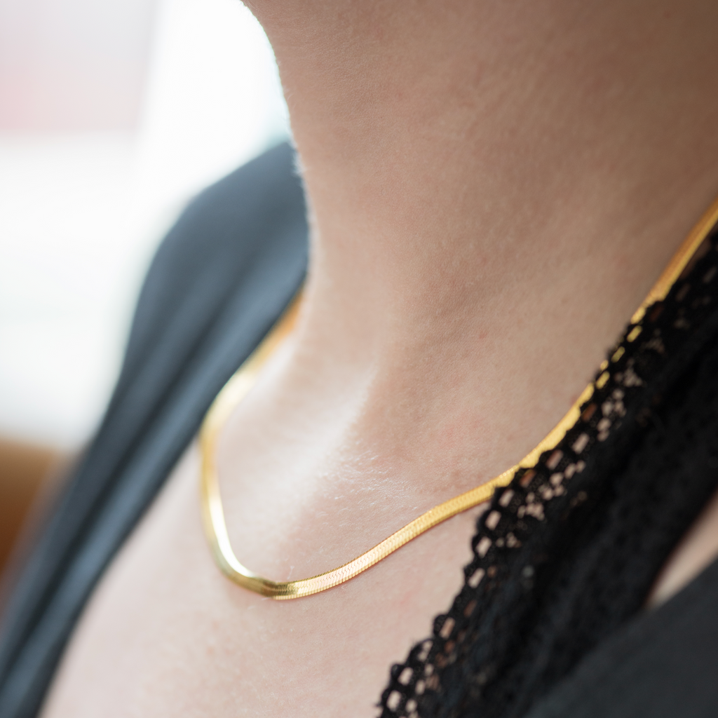 Cassandra Gold Silk Necklace