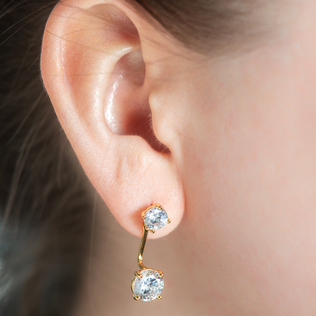 Anastasia Diamond Duo Earrings