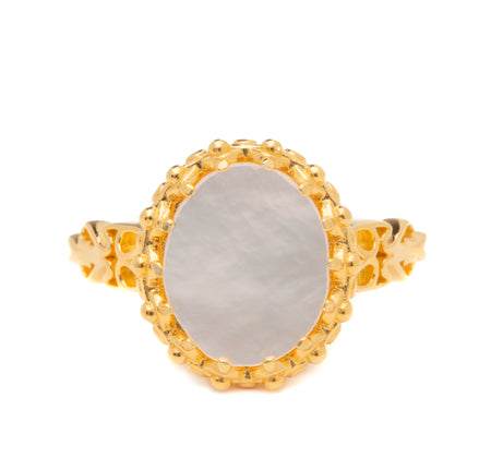 Camilla Gold Opal Ring
