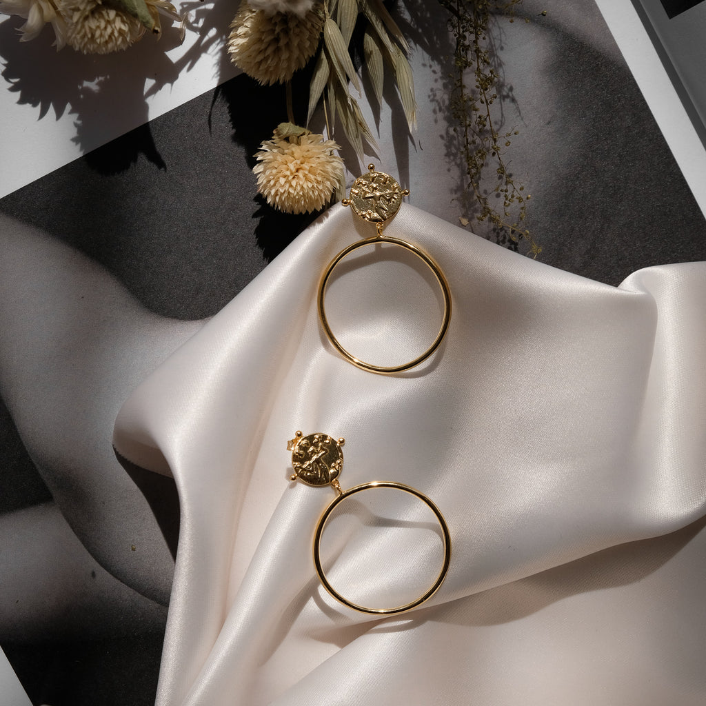 Riley Hoop Drop Earring