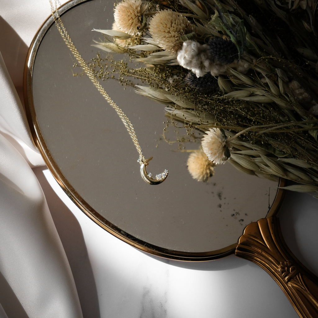 Selene Crescent Moon Necklace